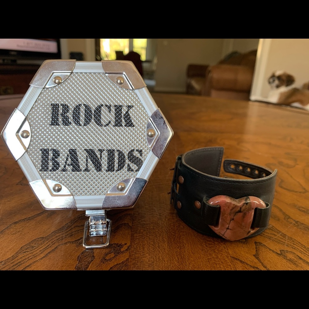 Leather Rock Band by Lee Dahlberg